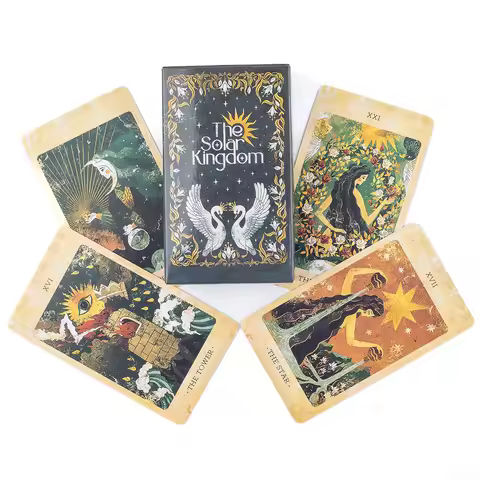 The Solar Kingdom Tarot Deck 78 Card Oracle Set English Visions Divination Edition Deck Board Playin
