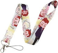 Good Omens TV Show Angel Demon 17.7" Neck Lanyard Keychain Holder ID Badge Mobile Phone Pin Strap, Y