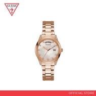 GUESS LADIES DRESS Rose Gold Tone Case White Dial Watch