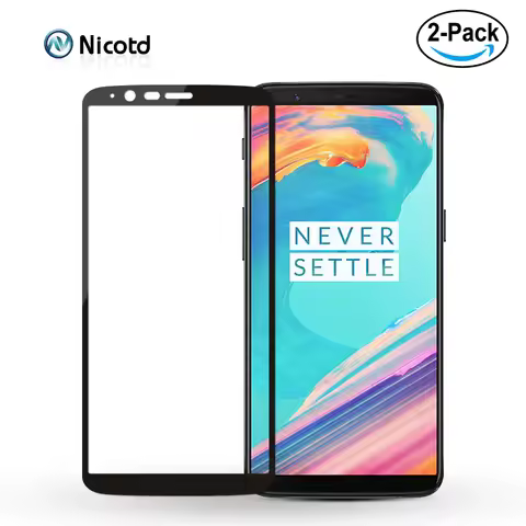2 pack Full Cover 2.5D Tempered Glass For Oneplus 6 5T 5 T A6000 One Plus 6 7 8 9 8t 7t 6t N10 1+6 N