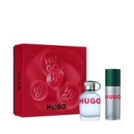 BOSS HUGO BOSS Hugo Man Fragrance Sets (Multi) (HUGO Man EDT for Men 75ml + HUGO Man Deodorant Spray