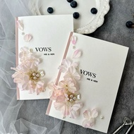 Wedding Vow Card Vow Book Purple Blue Vow Declaration Book Engagement Simple Niche Advanced Resignat