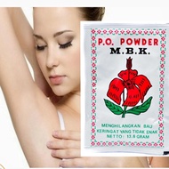PUTIH Mbk Powder White Silver Sachet Powder / MBK PO Powder White Body Odor / MBK Powder PO Powder M