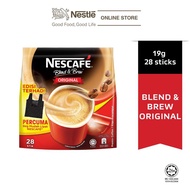 ▨☂NESCAFE BLEND&BREW ORIGINAL 3IN1 (28x19g)/(33x19g)/free milo 100g/free beg