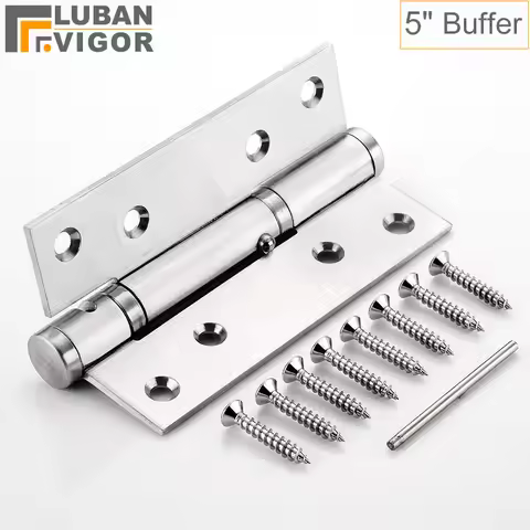 Invisible door Hydraulic buffer hinge 5 inch 90 degree positioning Automatic closing be quiet door c