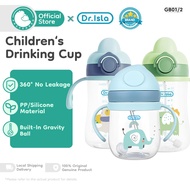 PREFERRED & Dr.isla Anti Choking Baby Drinking Bottle Water Bottle Learning Cup with Ball Straw Hand