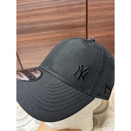 NE 9 Twenty Micro NYY Logo Full Black Black Baseball Cap Adjustable Snapback