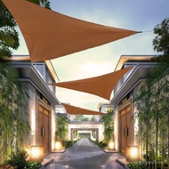 Outdoor Triangle Sky Curtain Outdoor Courtyard Balcony Sunscreen Sunshade Sail 3m Silver-Coated Suns