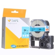 LMK label printer label tape label paper 24MBK (blue background/black text)