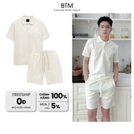 BASIC BTM Set made of cool cotton jacquard fabric, regularfit form, flattering fit - 842