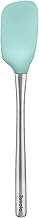 TOVOLO Flex-Core Spoonula Silicone Spoon Spatula Head With Ergonomic Grip Stainless Steel Handle, Di
