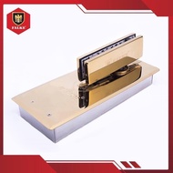 Hydraulic floor hinge
