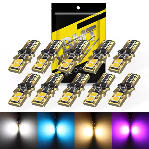 10PCS W5W LED T10 LED Bulb Canbus For BMW Opel Car Parking Dome Lights Interior Map Dome Lights 6500