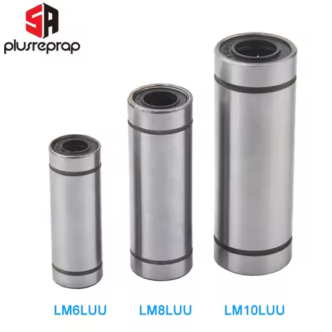 LM6LUU LM8LUU LM10LUU Longer Linear Bearing Bush Bushing for Smooth Bar Rod Shaft CNC 3D Printer Par