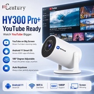 HY300 Pro Plus YouTube Ready Smart Projector Android 11 WiFi 6 Big Screen Home Entertainment