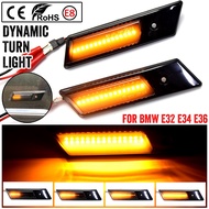 For BMW E32 E34 E36 1990-1996 M3 3 5 7 Series Led Dynamic Turn Signal Light Side Marker Fender Seque