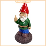[Fast Arrival] Middle Finger White Beard Dwarf Ornament Gnome Statue Ornament 5.9in Tall Outdoor Res