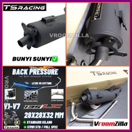 TS RACING LC135 V1 - V7 EXHAUST SUPER BACK PRESSURE 28mm 32mm 35mm 38mm 100% ORIGINAL YAMAHA LC4S LC