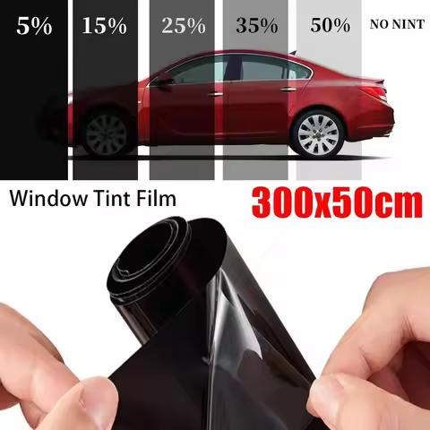 1Roll 50x3m Solar UV Protection Window Tint Film Heat UV Block Scratch Resistant Car Foils Sun Shade