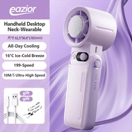 High Speed Kipas Mini Cooler Fan Kipas Portable Handheld Fans 10000mAh Rechargeable 199 Level LED Di
