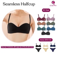 Chelyne Seamless Lycra Bra V123 Standard Size / V761 Premium Half Cup Bra with Underwire - BIG Size 