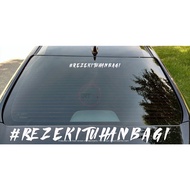 CFS125 #Rezekituhanbagi rezeki tuhan bagi pelekat pintu Belakang Kereta Rear Car door side Stiker Sticker Vinyl Decal St