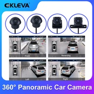 EKLEVA Universal 360° Surround View Car camera 360 degree Panoramic front rear left right cameras Fo