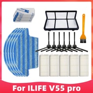 Compatible For iLife V55 Pro / Gutrend Joy 90 Pet / Kitfort KT-518 Robot Vacuums Filter Side Brush M
