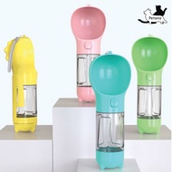 Portable Pet Feeder with Fecal Bags Dispenser Compartment