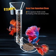 Shrimp Feeding Dish Set Aquarium Fish Feeder Tube Kit with Feeding Ring, Cleaning Brush, Fish Tank Feeding Tube