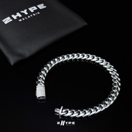 2HYPE Iced Clasp Miami Cuban Bracelet 8mm