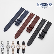 Longines heart moon watch strap original belt L8.115.4 ladies moon phase watch with crocodile pattern cowhide strap watch chain