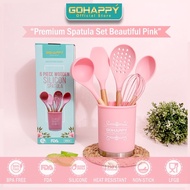 GOHAPPY - SILICON SPATULA 6 PCS SUTIL SET COOKING SPOON 2025