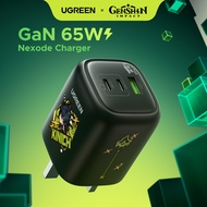 UGREEN Genshin Impact Edition 65W GAN Charger Foldable 2C1A 3 Ports PD4.0 SCP QC3.0 Type C Charger F