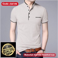 COD PAY ON DELIVERY, PROMO, 24S COMBED MATERIAL, SHANGHAI COLLAR T-SHIRT, T-SHIRT MODERNkoko