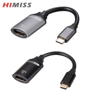 HIMISS USB Type C To HD-MI Cable 4K HD-MI HD Converter 3.1 Adapter Compatible For Tablet Computer Mo