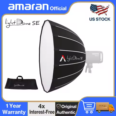 Aputure Light Dome SE 33.5" Lightweight Portable Depth Softbox Bowens Mount for Amaran 300c 150c 200