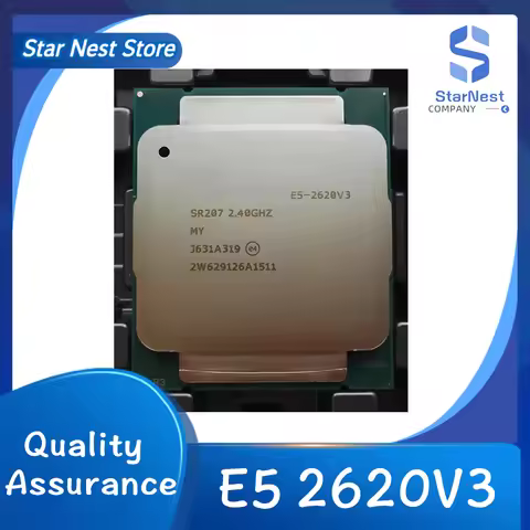 100% Test Xeon E5 2620 V3 2.4GHz 6-Core 85W LGA 2011-3 SR207 2620V3 Processor cpu
