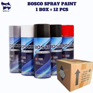 12pcs 325ML BOSCO STANDARD AEROSOL SPRAY PAINT/ MOTORCYCLE SPRAY PAINT/ CAT SPRAY MOTOR