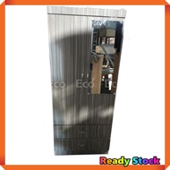 Light Brown Wood Wardrobe With Mirror Almari Baju Kayu Dengan Cermin