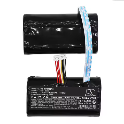 Cameron Sino 7.4V 5200mAh Remote Controller Replacement Battery WB4-5000 for DJI Smart Controller RM