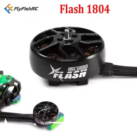 4PCS FlyFishRC Flash 1804 4S 2450KV 6S 3500KV Brushless Motor for 3-4inch Cinewhoop Toothpick Pro Ac