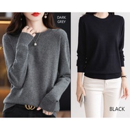 (B191) O neck knit sweater for women