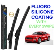 Ford Mustang S550 (2016-Present) 2pcs (1set) MAD FLUORO Silicone Coating Wiper Windscreen Coating Tr