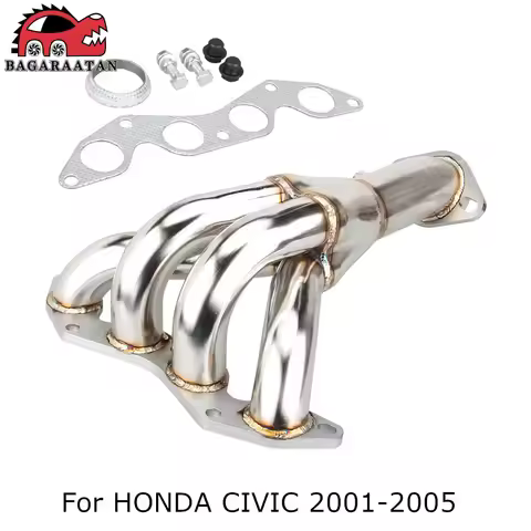 High Flow Exhaust Manifold Stainless Steel For Honda Civic 01-05 DX/LX EM/ES D17 1.7L Exhaust System