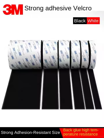 3M 9448A Black Mushroom Double-Sided Adhesive 3m 16-38mm Strong Non-Trace High Temperature Resistant