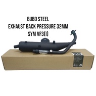 BUBO STEEL EXHAUST PIPE BACK PRESSURE SYM VF3I 185 32mm low noice