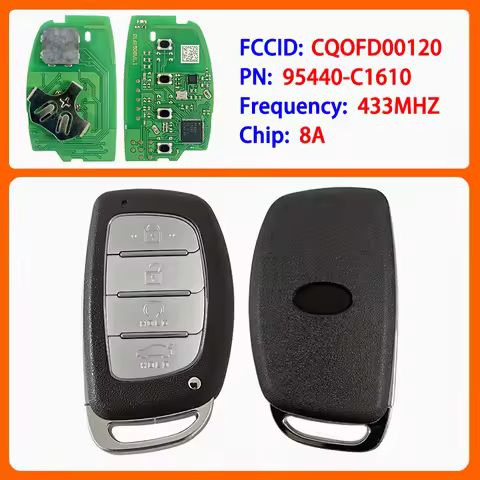CN020331 Aftermarket 4 Buttons Smart Key 95440-C1610 FCC CQOFD00120 8A Chip 433MHz Keyless Go For Hy