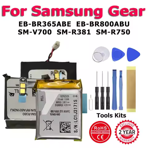 XDOU New SM-V700 SM-R750 SM-R381 EB-BR800ABU EB-BR365ABE EB-BR830ABY Battery For Samsung Galaxy Gear