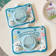 For IPad 11 Pro Cute 3D Cartoon Sanrio Cinnamoroll 360 Rotatable Kickstand Silicone Case for IPad Pro 11/iPad 10.2/iPad 9.7/iPad Air 4 Air5/iPad Mini 6 5 4 3 2 1 Soft Tablet Cover